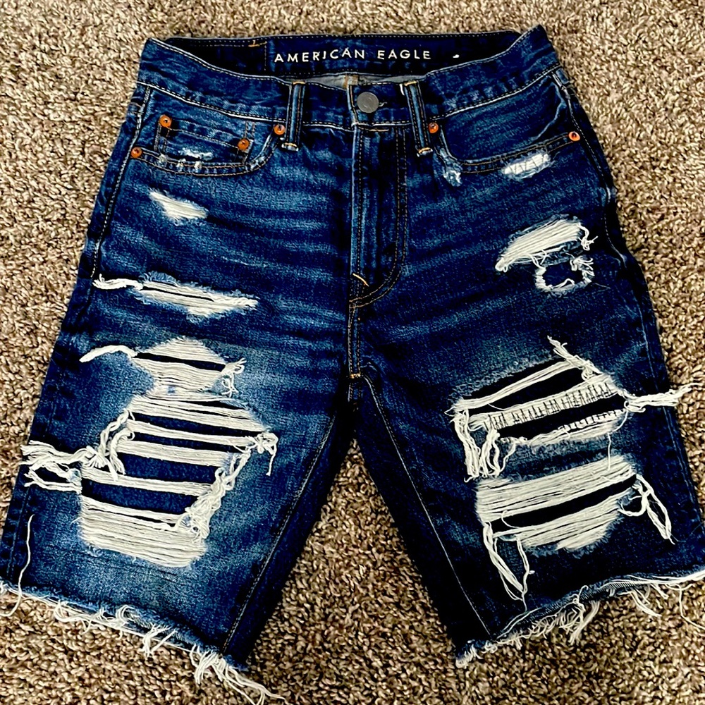 Men american eagle jean shorts